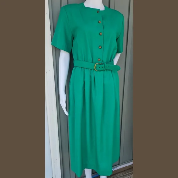 Petrina Dress, Vintage, Green, Secretary, 10 GUC ✔️ - Picture 2 of 10